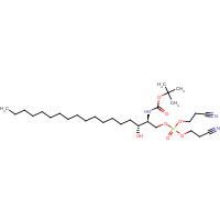 169528-22-7 N-tert-Butyloxycarbonyl-D-erythro-dihydro-D-sphingosine-1-phosphate Dicyanoethyl Ester chemical structure