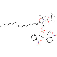 207516-26-5 N-tert-Butyloxycarbonyl-D-erythro-sphingosine-2,3-N,O-acetonide-1-phosphate Bis[1-(2-nitrophenyl)ethyl]ester chemical structure