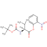 41120-72-3 N-Boc-L-valine-O-nitrophenyl Ester chemical structure
