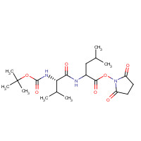 84642-33-1 N-Boc-L-valinyl-L-leucinyl N-Hydroxysuccinimide Ester chemical structure