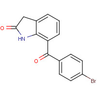 91713-91-6 7-(4-Bromobenzoyl)-1,3-dihydro-2H-indol-2-one chemical structure