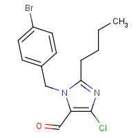 143722-29-6 N-(4-Bromobenzyl)-2-butyl-4-chloro-1H-imidazole-5-carboxyaldehyde chemical structure