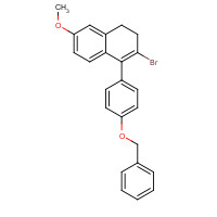 869006-52-0 2-Bromo-3,4-dihydro-6-methoxy-1-[4-(phenylmethoxy)phenyl]naphthalene chemical structure
