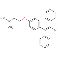 19118-19-5 trans-(E)-1-Bromo-2-[4-[2-(dimethylamino)ethoxy]phenyl]-1,2-diphenylethene chemical structure