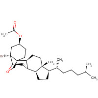 1258-07-7 5a-Bromo-6,19-epoxycholestanol 3-Acetate chemical structure