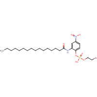 60301-90-8 2'-(b-Bromoethylphosphoryl)-5'-nitrohexadecananilide chemical structure