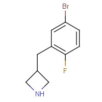 937619-34-6 3-[(5-Bromo-2-fluorophenyl)methyl]azetidine chemical structure
