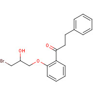 93885-34-8 1-[2-(3-Bromo-2-hydroxypropoxy)phenyl]-3-phenyl-1-propanone chemical structure