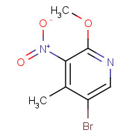 884495-14-1 5-Bromo-2-methoxy-4-methyl-3-nitropyridine chemical structure