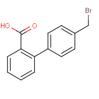 150766-86-2 4'-(Bromomethyl)-[1,1'-biphenyl]-2-carboxylic Acid chemical structure