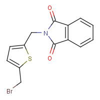 166888-26-2 2-(Bromomethyl)-5-(phthalimidomethyl)thiophene chemical structure