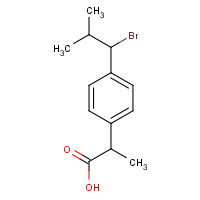 75625-98-8 2-[p-(1-Bromo-2-methylpropyl)phenyl]propionic Acid chemical structure
