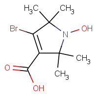 78033-69-9 4-Bromo-1-oxyl-2,2,5,5-tetramethyl-δ3-pyrroline-3-carboxylic Acid chemical structure