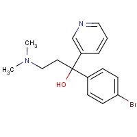41910-98-9 a-(4-Bromophenyl)-a-[2-(dimethylamino)ethyl]-3-pyridinemethanol chemical structure