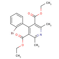 861927-02-8 4-(2-Bromophenyl)-2,6-dimethyl-3,5-pyridinedicarboxylic Acid Diethyl Ester chemical structure