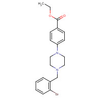 926934-01-2 4-[4-[(2-Bromophenyl)methyl]-1-piperazinyl]benzoic Acid Ethyl Ester chemical structure