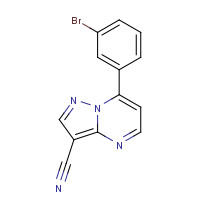 933054-30-9 7-(3-Bromophenyl)pyrazolo[1,5-a]pyrimidine-3-carbonitrile chemical structure