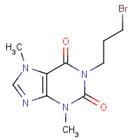 6493-10-3 1-(3-Bromopropyl)theobromine chemical structure