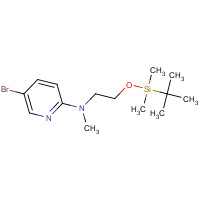 326496-01-9 (5-Bromopyridin-2-yl)[2-(tert-butyldimethylsilyloxy)ethyl]methylamine chemical structure
