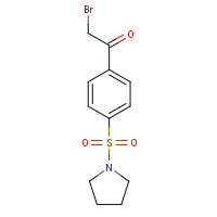 58722-38-6 2-Bromo-1-[4-(1-pyrrolidinylsulfonyl)phenyl] ethanone chemical structure