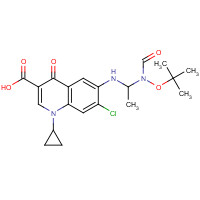 528851-37-8 6-[(2-tert-Butoxycarbonylaminoethyl)amino]-7-chloro-1-cyclopropyl-1,4-dihydro-4-oxo-quinoline-3-carboxylic Acid chemical structure