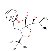 145451-90-7 (2R,4S)-2-t-Butyl-N-benzyl-4-[1-(S)-hydroxy-2-methylpropyl]-oxazolidine-4-carboxylic Acid,Methyl Ester chemical structure