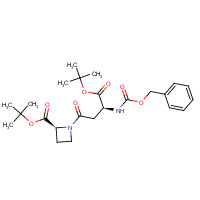 201283-53-6 tert-Butyl L-N-(3-Benzyloxycarbonylamino-3-(S)-tert-butylcarboxy-1-oxopropyl-azetidine-2-carboxylate chemical structure