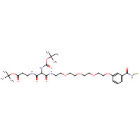 1076199-60-4 tert-Butyl 14-(N-Boc-amino)-1-[3-(mercaptocarbamoyl)phenoxy]-13,15-dioxo-3,6,9-trioxa-12,16-diazanonadecan-19-oate chemical structure