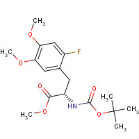853759-49-6 N-tert-Butoxycarbonyl-2-fluoro-5-methoxy-4-O-methyl-L-tyrosine Methyl Ester chemical structure