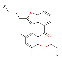 96027-84-8 2-n-Butyl-4-[(2-bromoethoxy)-3,5-diiodobenzoyl]benzofuran chemical structure