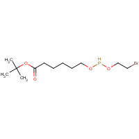 73839-25-5 tert-Butyl 6-[O-(2-Bromoethyl)phosphoryl)hydroxyhexanoate chemical structure