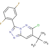 286456-54-0 7-tert-Butyl-6-chloro-3-(2,5-difluorophenyl)-1,2,4-triazolo[4,3-b]pyridazine chemical structure