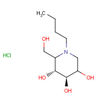 355012-88-3 N-Butyldeoxymannojirimycin,Hydrochloride chemical structure