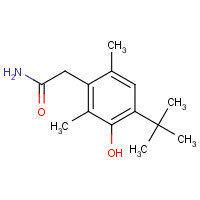 55699-13-3 4-tert-Butyl-2,6-dimethyl-3-hydroxyphenylacetamide chemical structure