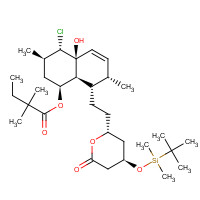 123852-10-8 4-tert-Butyldimethylsilyl-5'-chloro-4a'-hydroxy Simvastatin chemical structure