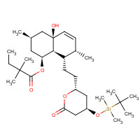 125142-16-7 4-tert-Butyldimethylsilyl-4a'-hydroxy Simvastatin chemical structure