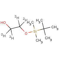 764650-43-3 2-tert-Butyldimethylsilyloxyethanol-d4 chemical structure