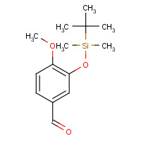 97315-18-9 3-tert-Butyldimethylsiloxy-4-methoxybenzaldehyde chemical structure