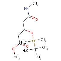 1076199-67-1 3-(tert-Butyldimethylsilyloxy)-5-(1-methylamino)-5-oxopentanoic Acid Methyl Ester chemical structure