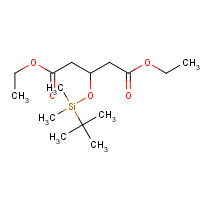 91424-39-4 3-[(tert-Butyldimethylsilyl)oxy]pentanedioic Acid Diethyl Ester chemical structure
