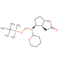 65025-95-8 (3aR,4S,5R,6aS)-4-(tert-Butyldimethylsilyloxy)methyl-5-tetrahydropyranyloxy-hexahydro-2H-cyclopenta[b]furan-2-one chemical structure