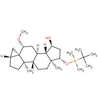 61252-35-5 (3b,5a,6b,15a,17b)-17-tert-Butyldimethylsilyloxy-6-methoxy-3,5-cycloandrostan-15-ol chemical structure