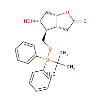 84786-80-1 (3aR,4S,5R,6aS)-4-(tert-Butyldiphenylsilyloxy)methyl-5-hydroxy-hexahydro-2H-cyclopenta[b]furan-2-one chemical structure