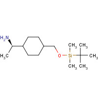 672314-51-1 (R)-1-[4-(tert-Butyldimethylsilyloxymethyl)cyclohexyl]ethan-1-amine chemical structure