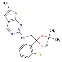 1076199-69-3 tert-Butyl 2-[4-(2-Fluorophenyl)-6-methylthieno[2,3-d]pyrimidin-2-ylamino]acetate chemical structure