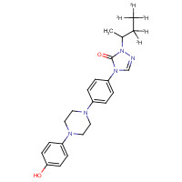 1020719-21-4 2-sec-Butyl-d5-4-{4-[4-(4-hydroxy-phenyl)-piperazin-1-yl]-phenyl}-2,4-dihydro-[1,2,4]-triazol-3-one chemical structure