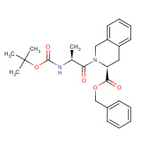 92829-12-4 [S-(R*,R*)]-2-[2-tert-Butyloxycarbonylamino-1-oxopropyl]-1,2,3,4-tetrahydro-3-isoquinolinecarboxylic Acid Phenylmethyl Ester chemical structure