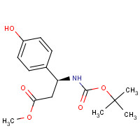 474295-85-7 (bS)-b-[(1,1-tert-Butyloxycarbonyl)amino]-4-hydroxy-benzenepropanoic Acid Methyl Ester chemical structure