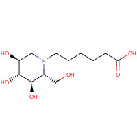 79206-51-2 N-5-Carboxypentyl-1-deoxynojirimycin chemical structure