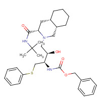 159878-04-3 [3S-(3S,4aS,8aS,2'R,3'R)]-2-[3'-N-CBz-amino-2'-hydroxy-4'-(phenyl)thio]butyldecahydroisoquinoline-3-N-t-butylcarboxamide chemical structure